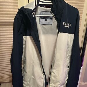 Tommy Hilfiger Navy and White Lightweight Jacket